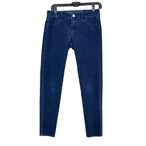 American Eagle Outfitters Jeggings Blue‎ Corduroy Womens Size 4 Short